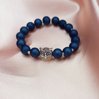 Bracelet "hibou" perles mattes 🦉's image