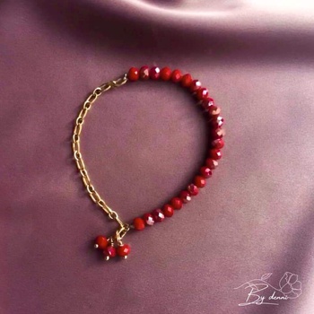 Bracelet en cristal et en acier inoxydable's image
