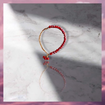 Bracelet en cristal et en acier inoxydable