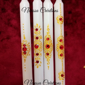 Bougies décorées  شموع الحنة's image