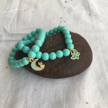 Bracelets Mer en bleu turquoise