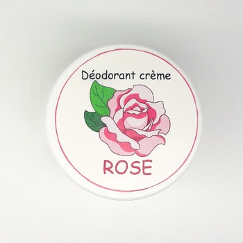 Déodorant crème artisanal 100% naturel et bio à la rose , fait main par Le Galet,كريم مزيل للعرق برائحة الورد الطبيعي صناعة حرفية يدوية's image