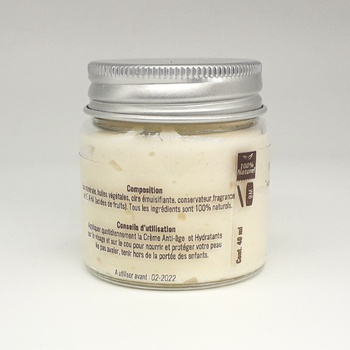 Crème anti âge à base naturelle artisanale, crème anti-rides, éclaircissante, hydratante fait main par Le Galet كريم طبيعي ضد علامات التقدم في السن صناعة حرفية يدوية