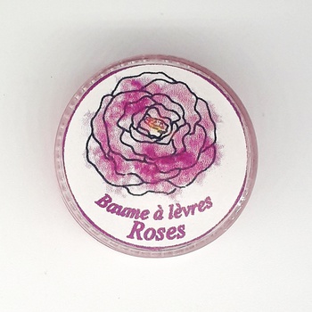 Baume à lèvres de rose, baume naturel artisanal apaisant nourrissant quotidien, fait main par Le Galet مرطب الشفاه الطبيعي صناعة حرفية يدوية