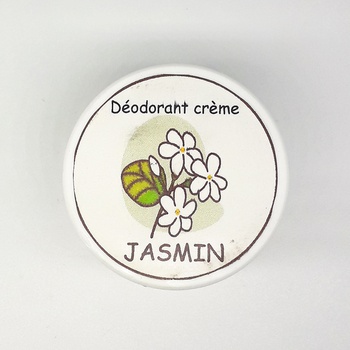 Déodorant crème artisanal 100% naturel et bio à l'odeur de jasmin, fait main par Le Galet,كريم مزيل للعرق برائحة الياسمين الطبيعي صناعة حرفية يدوية's image